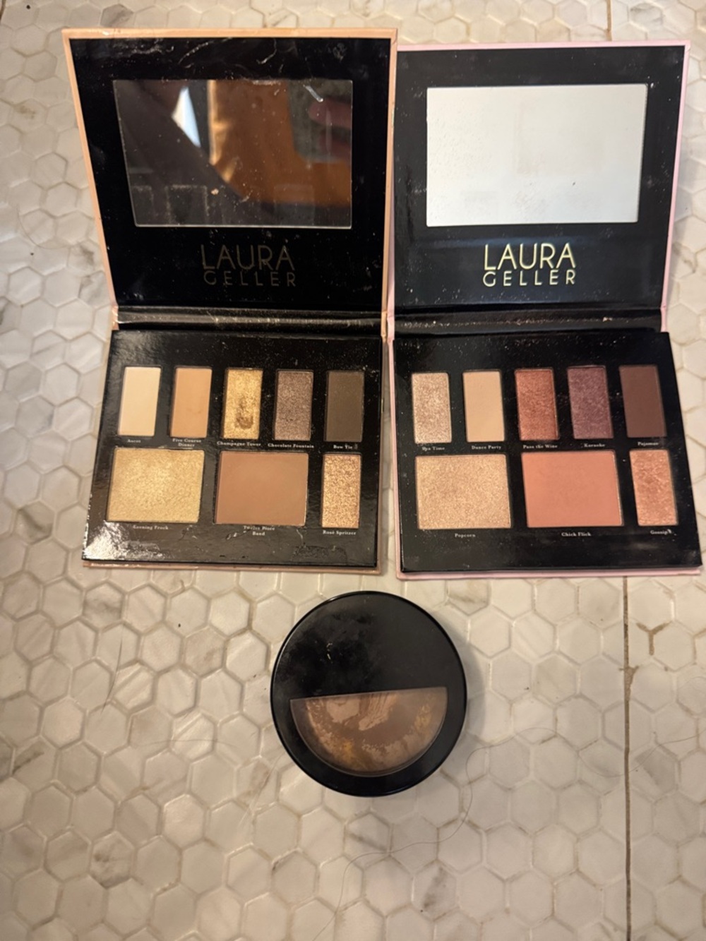 Laura Geller Eyeshadow & Face Palette Set - Neutral & Rose Shades